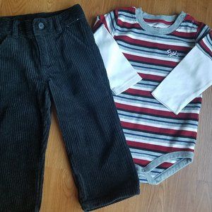 Size 18-24m Gymboree Firehouse Pup Outfit, EUC.